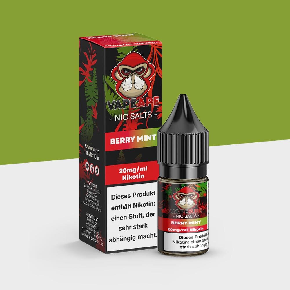 vaxo vape pod VapeApe - Berry Mint 20mg/ml - E-Liquid
