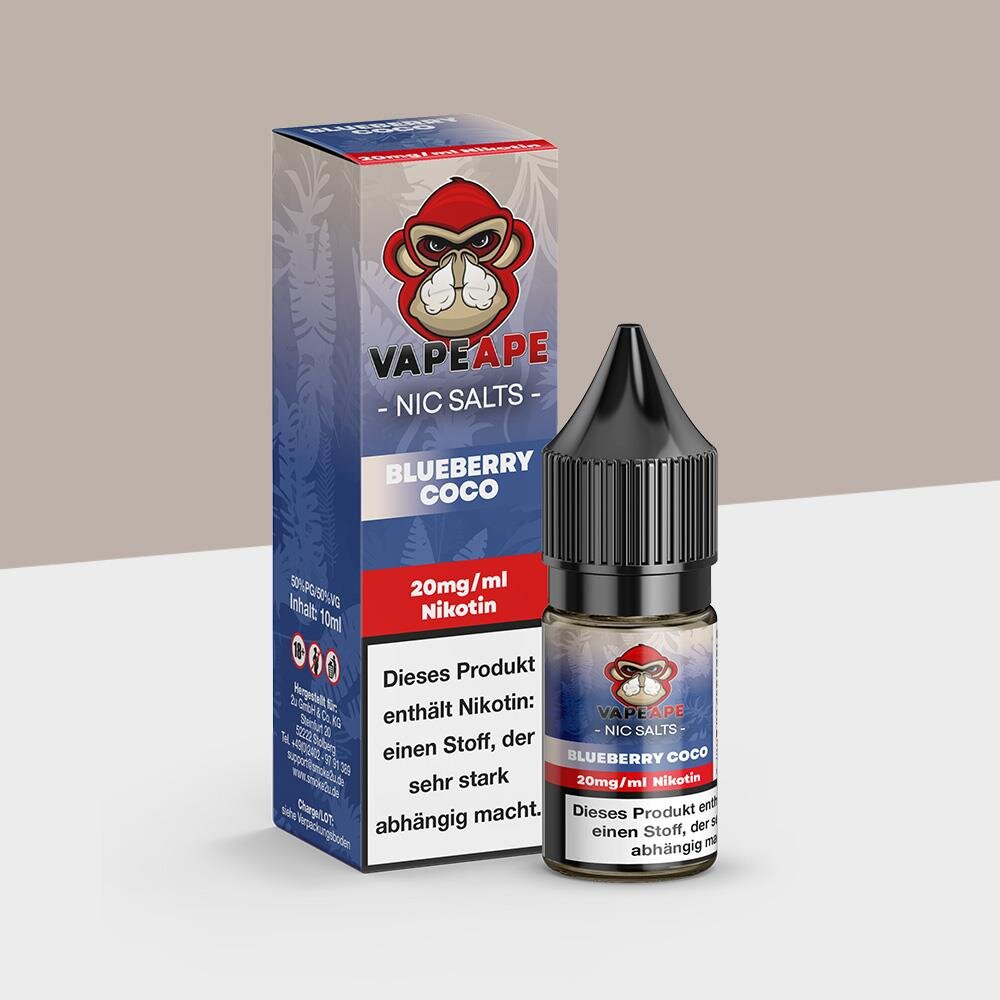 VapeApe - Blueberry Coco 20mg/ml - E-Liquid | kaufen, 6,99 VapeApe - Blueberry Coco 20mg/ml - E-Liquid | kaufen, 6,99