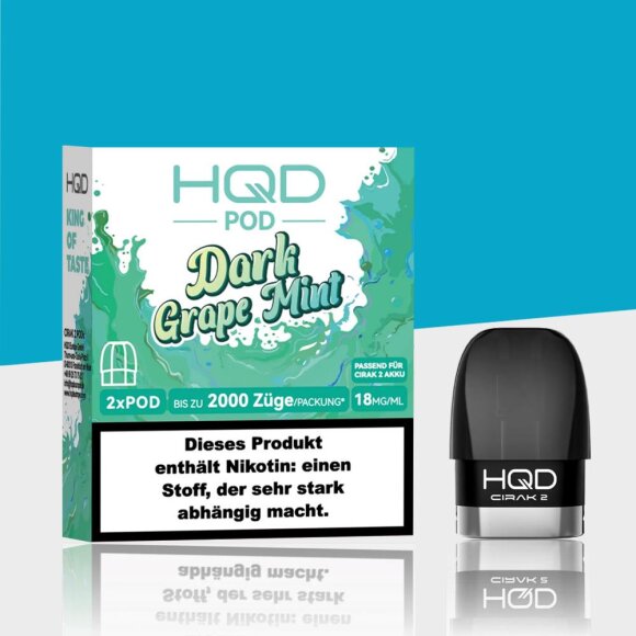 HQD Cirak 2 - Dark Grape Mint - Pods (2er Pack)