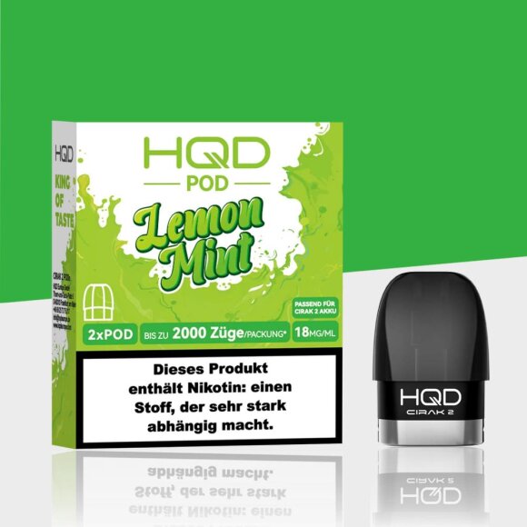 HQD Cirak 2 - Lemon Mint - Pods (2er Pack)