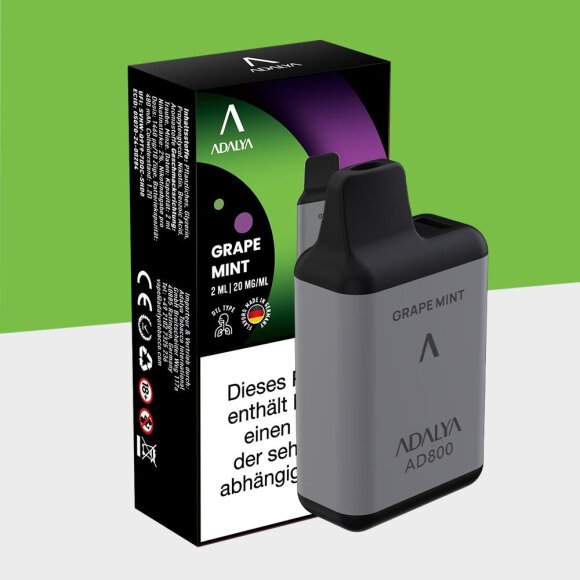 Adalya AD800 - Grape Mint - Einweg Vape