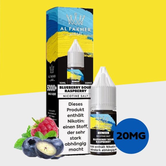 Al Fakher - Blueberry Sour Raspberry 20mg/ml - E-Liquid