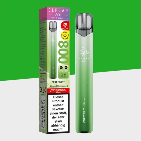 Elfbar 800 - Grape Mint - Einweg Vape