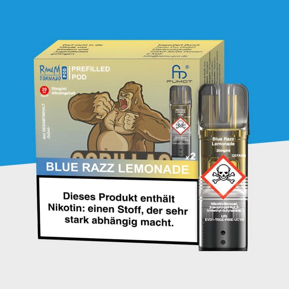 RandM Tornado - Blue Razz Lemonade - Pod (2er Pack)