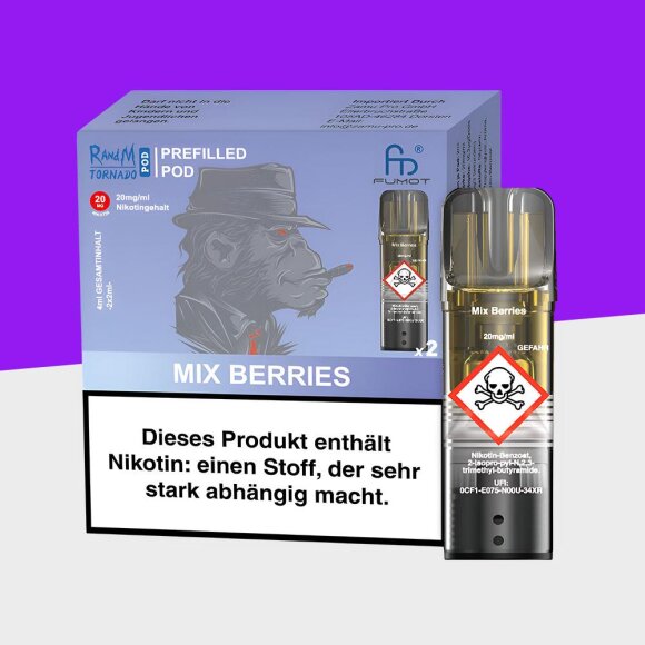 RandM Tornado - Mix Berries - Pod (2er Pack)