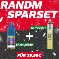 SPECIAL: 5x RandM E-Liquid + 1 GRATIS Pod Kit