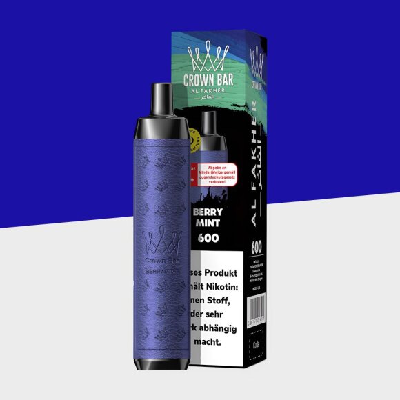Al Fakher Crown Bar 600 - Berry Mint - Einweg Vape