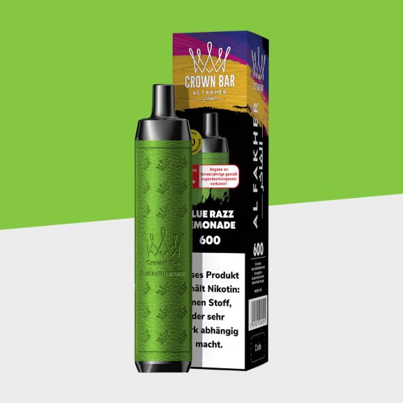Al Fakher Crown Bar 600 - Blue Razz Lemonade - Einweg Vape