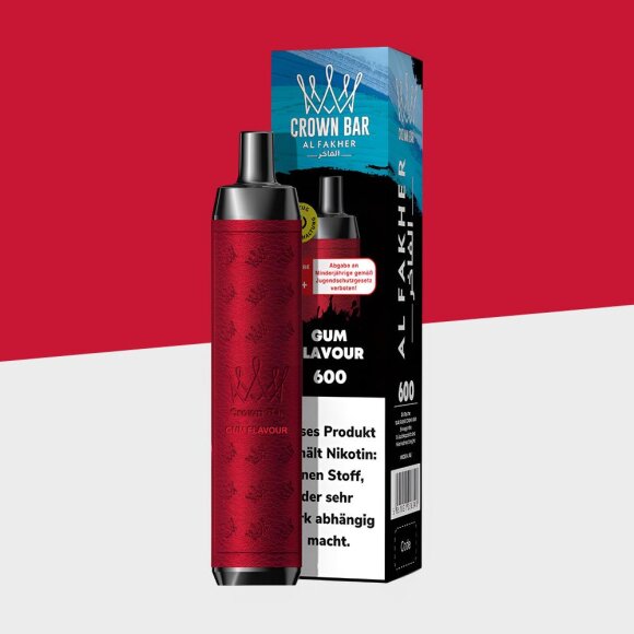 Al Fakher Crown Bar 600 - Gum Flavour - Einweg Vape