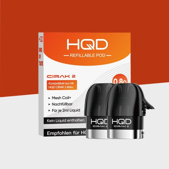 HQD Cirak 2 - 0.8 Ohm - Refillable Pods
