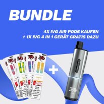 AKTION: 4x IVG Air Pods + GRATIS 1x IVG 4 in 1 Gerät