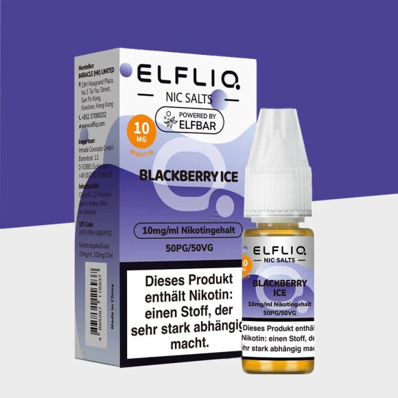 Elfliq by Elfbar - Blackberry Ice 10mg/ml - E-Liquid