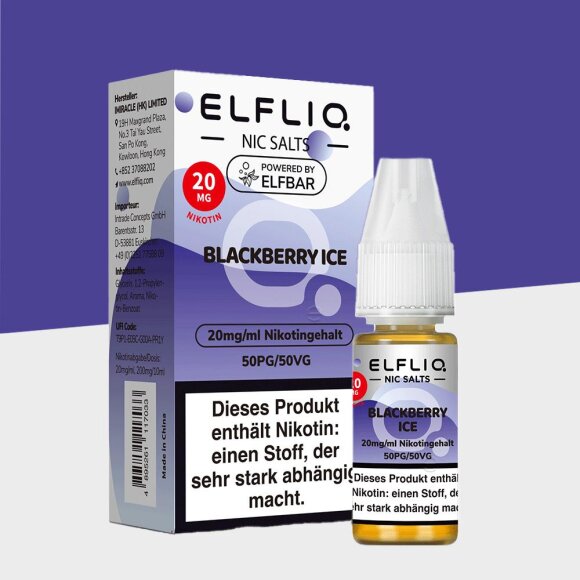 Elfliq by Elfbar - Blackberry Ice 20mg/ml - E-Liquid