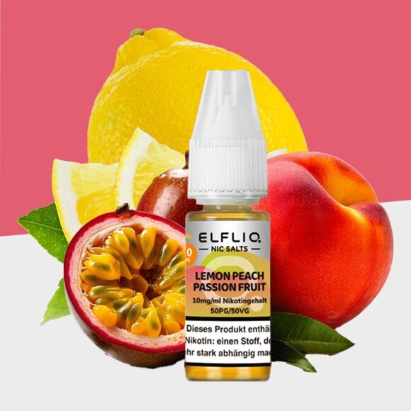 Elfliq by Elfbar - Lemon Peach Passion Fruit 10mg/ml - E-Liquid