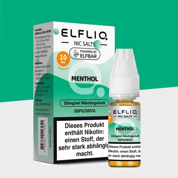 Elfliq by Elfbar - Menthol 10mg/ml - E-Liquid