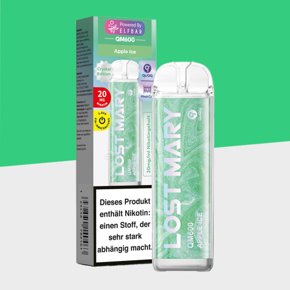 Lost Mary QM600 - Apple Ice - Einweg Vape
