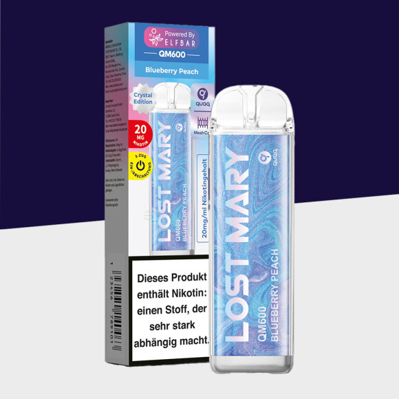 Lost Mary QM600 - Blueberry Peach - Einweg Vape