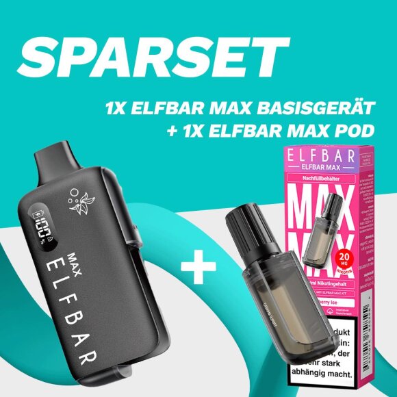 SPARSET: Elfbar MAX Basisgerät + 1 Pod