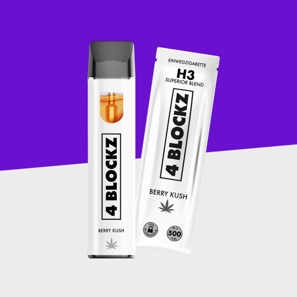4BLOCKZ - Berry Kush – H3 - Einweg Vape