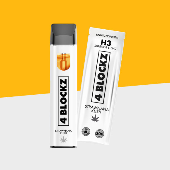 4BLOCKZ - Strawnana Kush – H3 - Einweg Vape