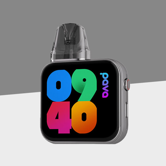 Pava Horiz Ultra - Elegant Silver – Refillable Pod Kit