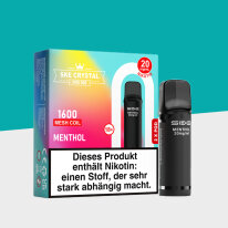 SKE Crystal 800 Pro – Menthol - Pod (2er Pack)