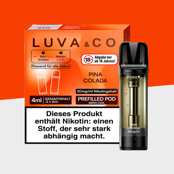 LUVA & CO – Pina Colada – Pod (2er Pack)