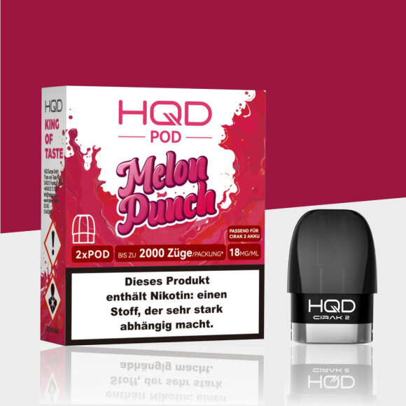 HQD Cirak 2 - Melon Punch – Pods (2er Pack)