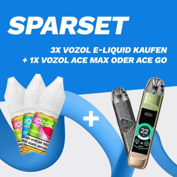 SPARSET: 3x Vozol E-Liquid + 1 Basisgerät