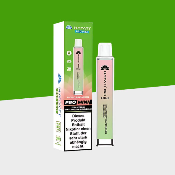 HAYATI Pro Mini 800 - Strawberry Watermelon Bubblegum - Einweg Vape