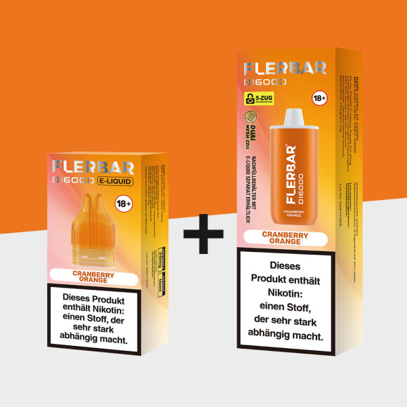 Flerbar D16000 - Cranberry Orange