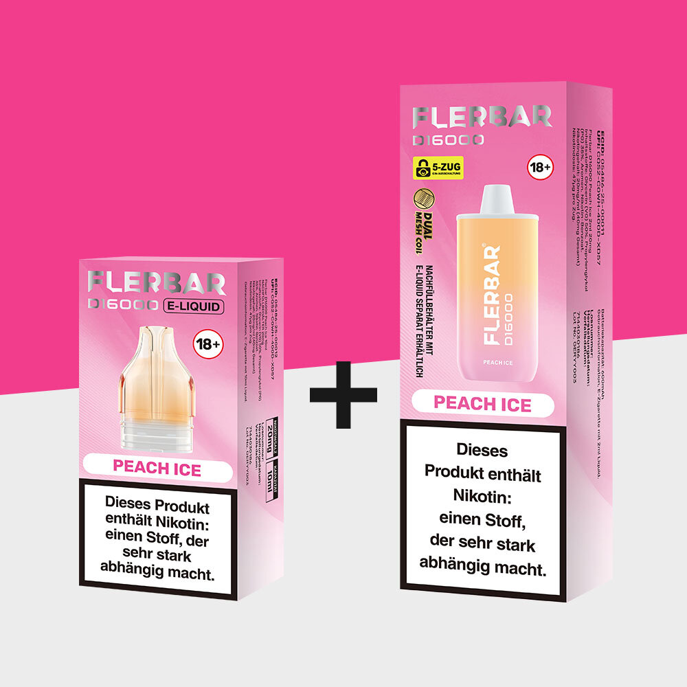 Flerbar D16000 - Peach Ice