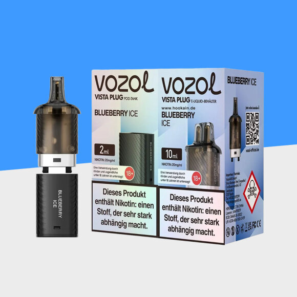 Vozol Vista Plug - Blueberry Ice - Pod (10+2)
