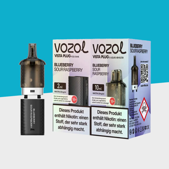 Vozol Vista Plug - Blueberry Sour Raspberry – Pod (10+2)