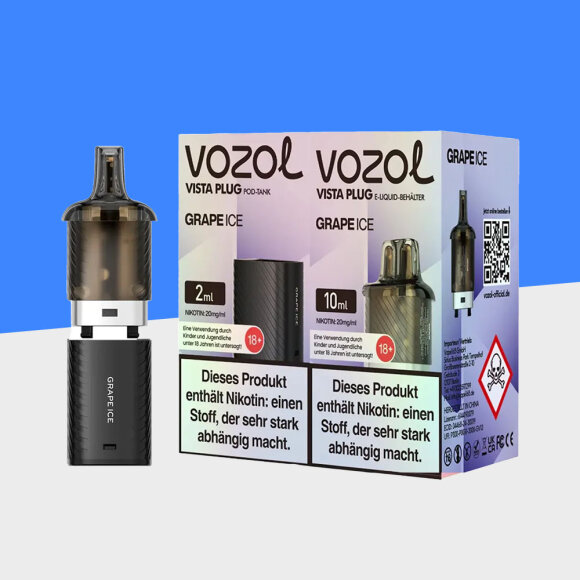 Vozol Vista Plug - Grape Ice – Pod (10+2)