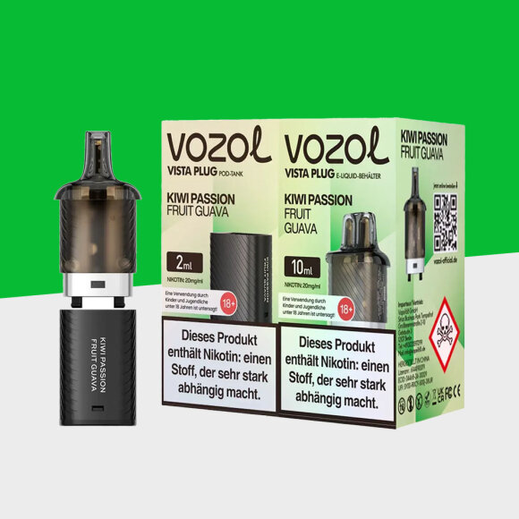 Vozol Vista Plug - Kiwi Passion Fruit Guava – Pod (10+2)
