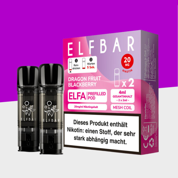 ELFA by Elfbar - Dragon Fruit Blackberry - Pod (2er Pack)