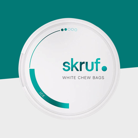 Skruf #2 - 7mg/g – Ice White Chew Bags