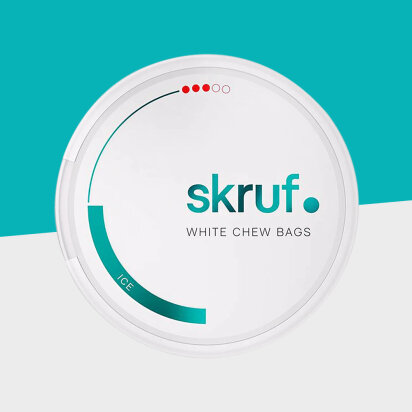 Skruf #3 – 12mg/g – Ice White Chew Bags