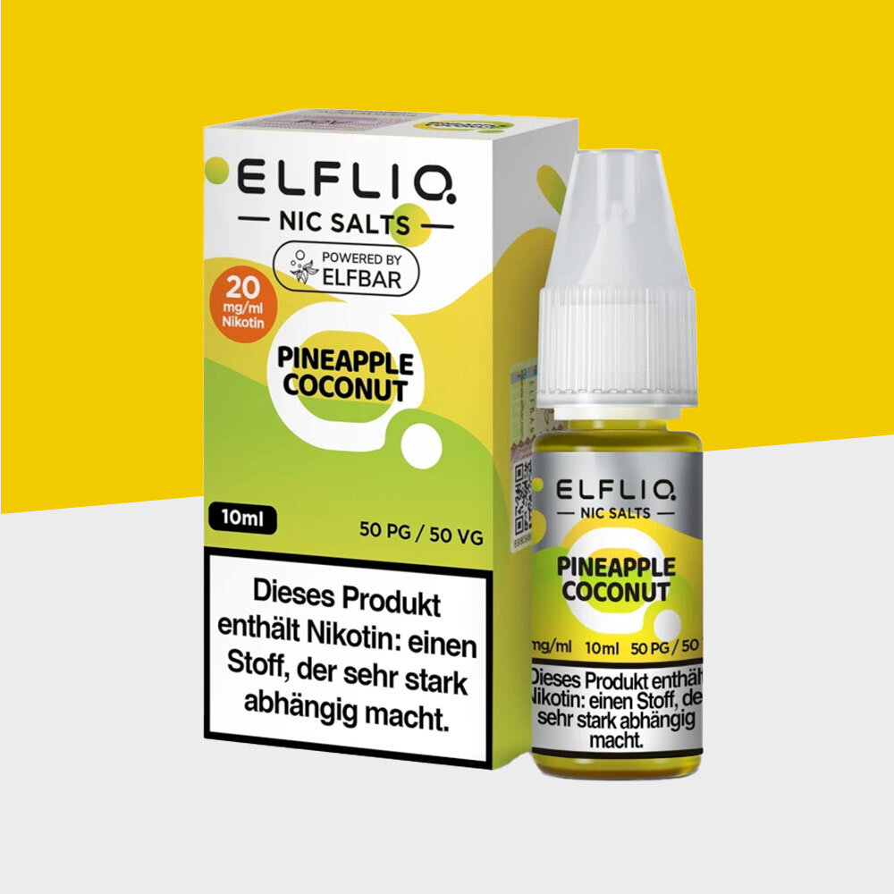 Elfliq by Elfbar - Pineapple Coconut 20mg/ml - E-Liquid, 8,49