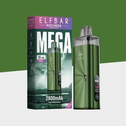 Elfbar ELFX Mega – Green – Refillable Pod Kit