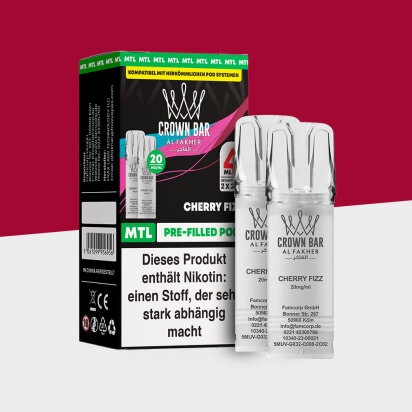 Al Fakher Crown Bar 600 – Cherry Fizz – MTL -...