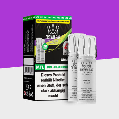 Al Fakher Crown Bar 600 – Grape – MTL - Pod...