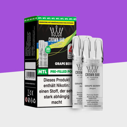 Al Fakher Crown Bar 600 – Grape Berry – MTL -...