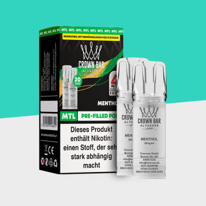 Al Fakher Crown Bar 600 – Menthol – MTL - Pod...