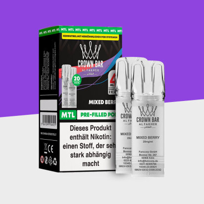 Al Fakher Crown Bar 600 – Mixed Berry – MTL -...