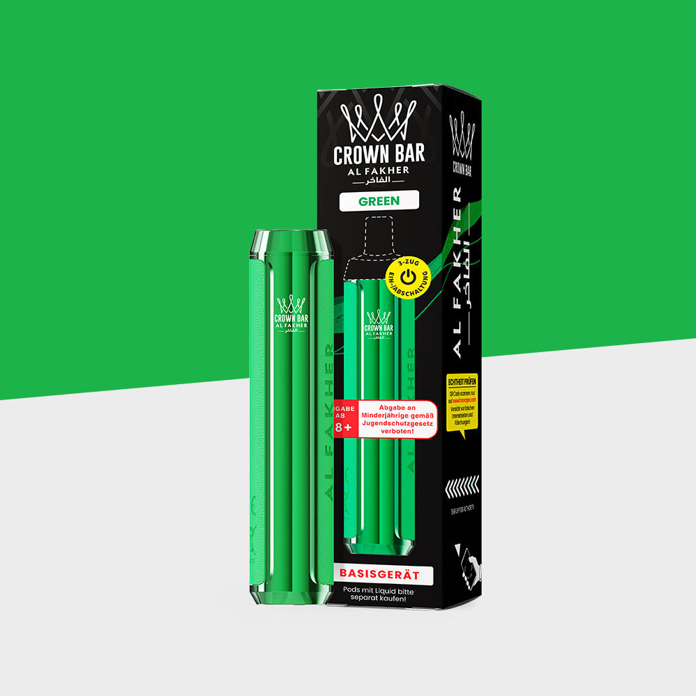 Al Fakher Crown Bar Pod 600  Green - Basisgert | kaufen, 8,99