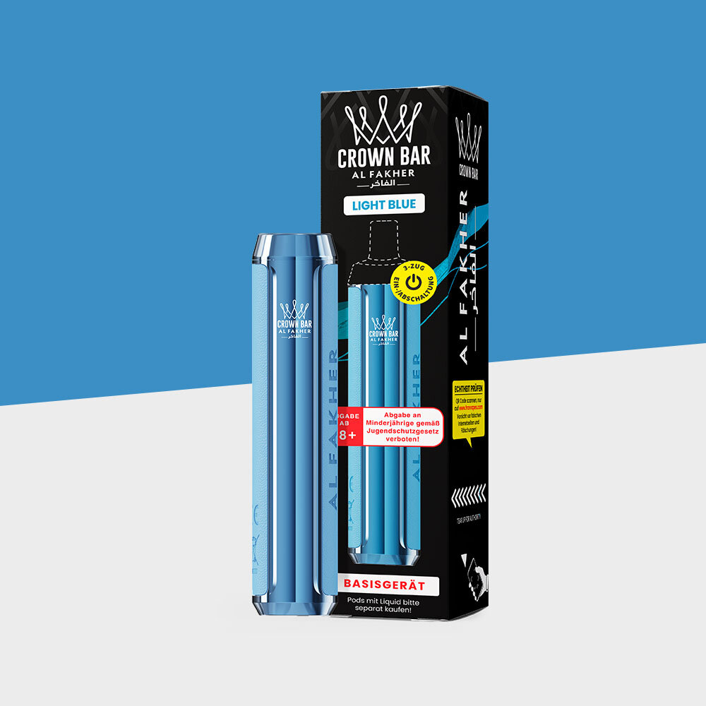 elfbar elfa kaufen Al Fakher Crown Bar Pod 600 - Light Blue – Basisgerät