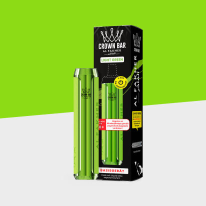 Al Fakher Crown Bar Pod 600 - Light Green –...