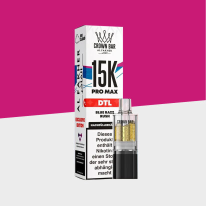 Al Fakher Crown Bar 15K Pro Max - Blue Razz Rush – Pod